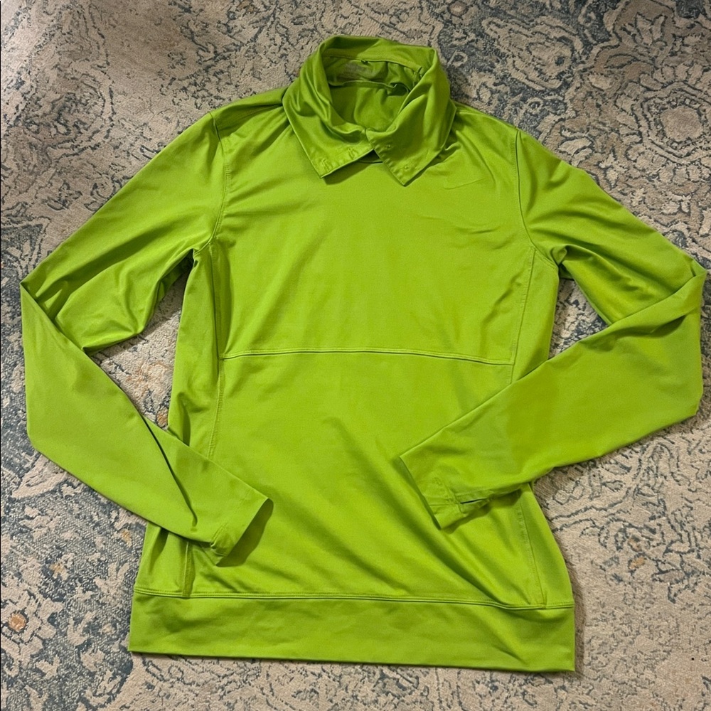 Nike Golf Sport Dri-Fit Lime Green Pullover MEDIUM